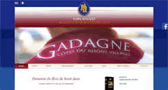 Desktop Screenshot of domaineduboisdesaintjean.com